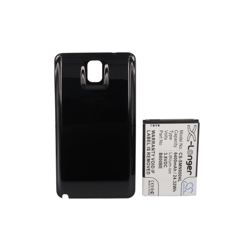 Black 3.8V 6400mAh Samsung, galaxy note 3, galaxy note iii, sc-01f Replacement Battery Mobile & SmartPhone Cameron Sino Technology Limited