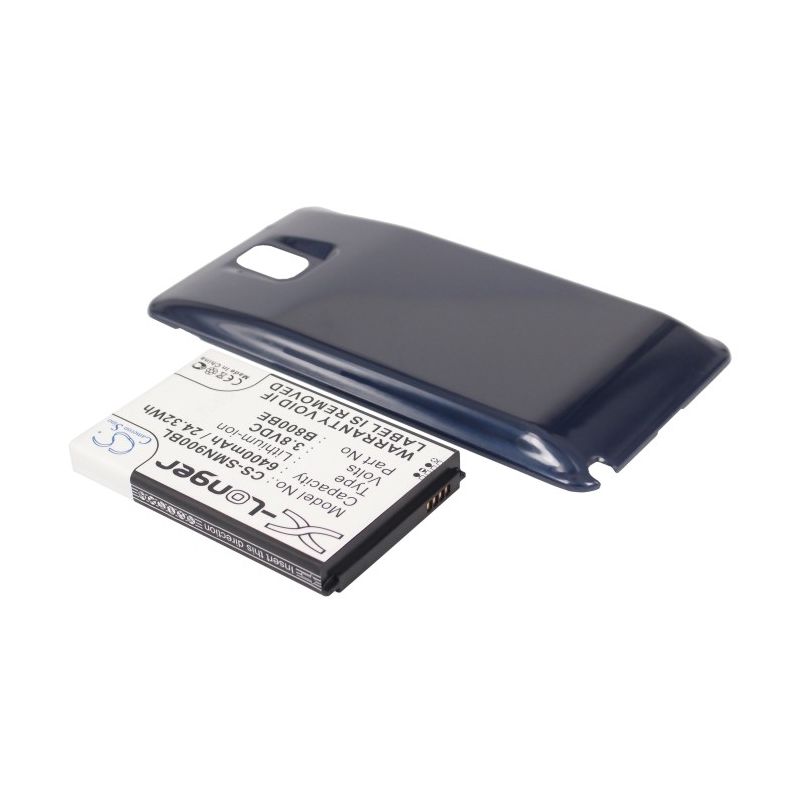 Blue 3.8V 6400mAh Samsung, galaxy note 3, galaxy note iii, sc-01f Replacement Battery Mobile & SmartPhone Cameron Sino Technology Limited