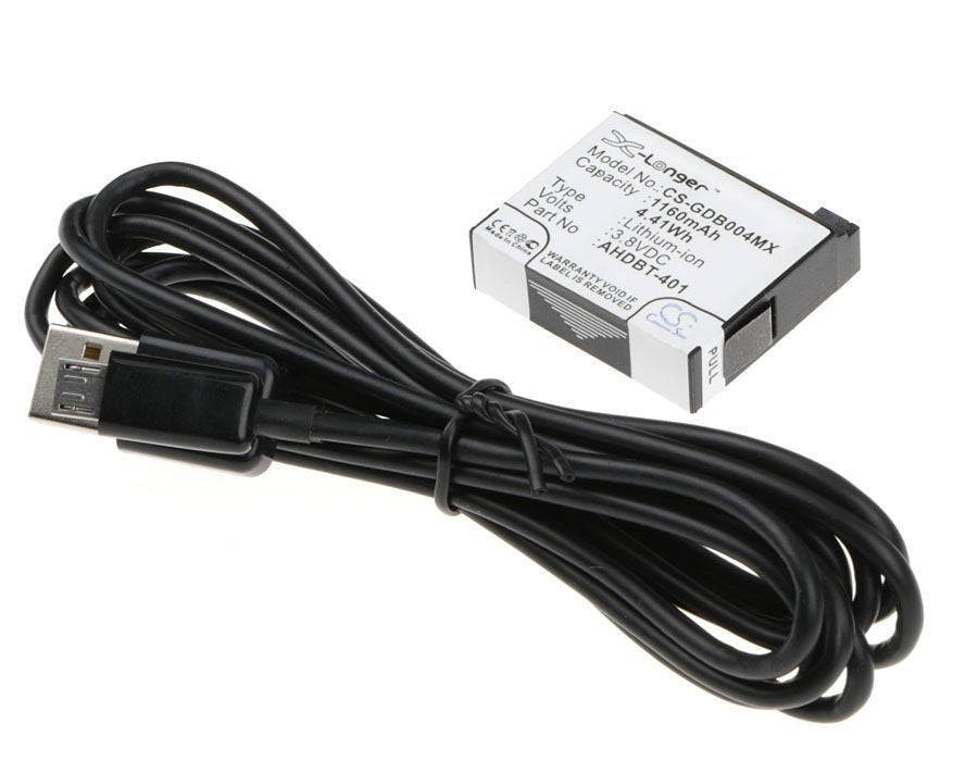 Cosmetic Mirror Battery & Charger Set for GoPro Hero 4 and 4 Black Cosmetic Mirror Cameron Sino Technology Limited