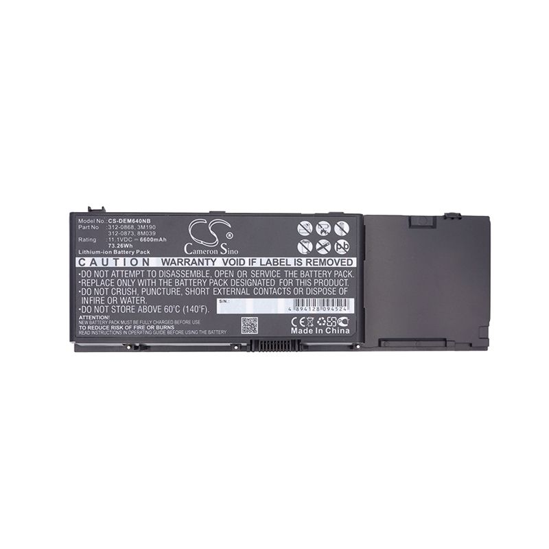 CS-DEM640NB Li-ion Battery Fits Dell, Inspiron 1501, Inspiron 6400, Inspiron E1505 11.1v, 6600mah Notebook & Laptop Cameron Sino Technology Limited