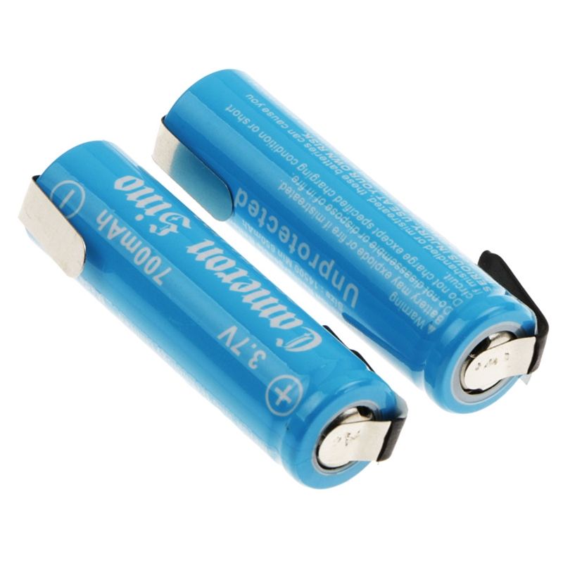 CS-ICR14500NR Li-ion Battery Includes 2pcs Pack With Solder Tabs 3.7V, 700mAh 14500 Cameron Sino Technology Limited