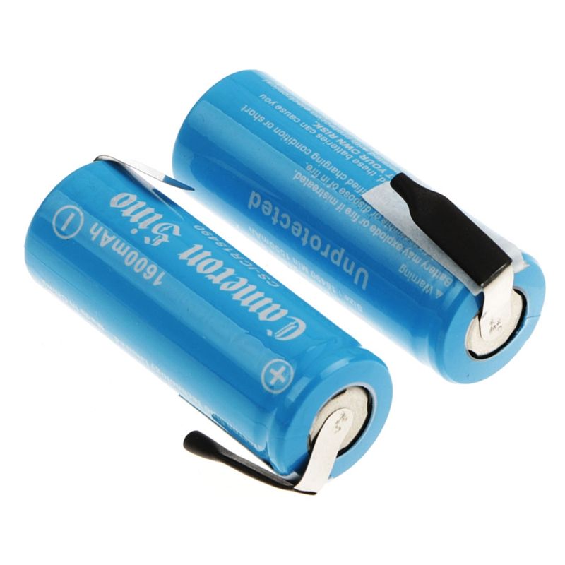 CS-ICR18490NR Li-ion Battery Includes 2pcs Pack With Solder Tabs 3.7V, 1600mAh 18490 Cameron Sino Technology Limited