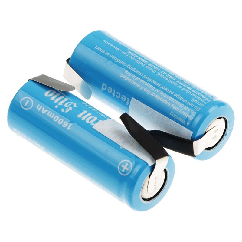 CS-ICR18490NT Li-ion Battery Includes 2pcs Pack With Solder Tabs 3.7V, 1600mAh 18490 Cameron Sino Technology Limited