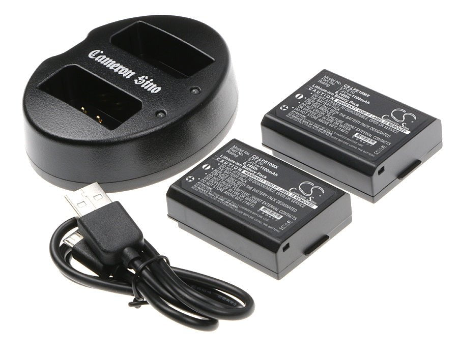 CS-LPE10MX & DF-LPE10UH Camera Battery Set with USB Cable for Canon Eos 1100d & 1200d Cosmetic Mirror Cameron Sino Technology Limited