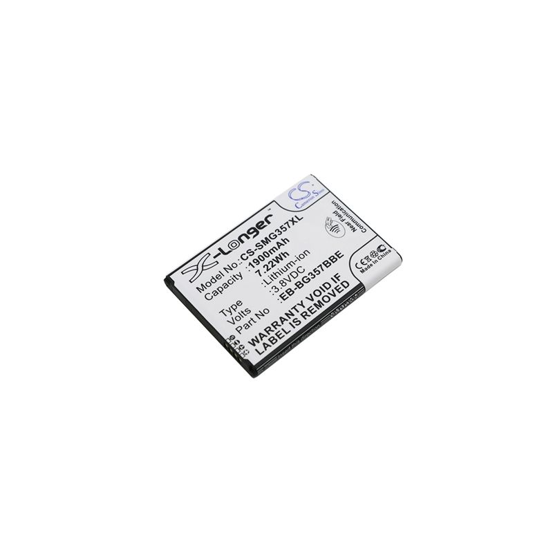 CS-SMG357XL Li-ion Battery fits Samsung, galaxy ace 4 lte, galaxy ace style lte, sm-g357 3.8V, 1900mAh Mobile & SmartPhone Cameron Sino Technology Limited