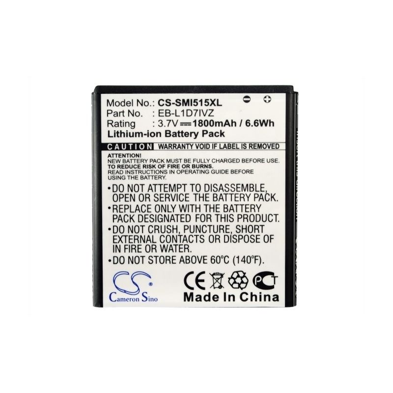 CS-SMI515XL Li-ion Battery fits Samsung, sch-i515, verizon, galaxy nexus 3.7V, 1800mAh Mobile & SmartPhone Cameron Sino Technology Limited