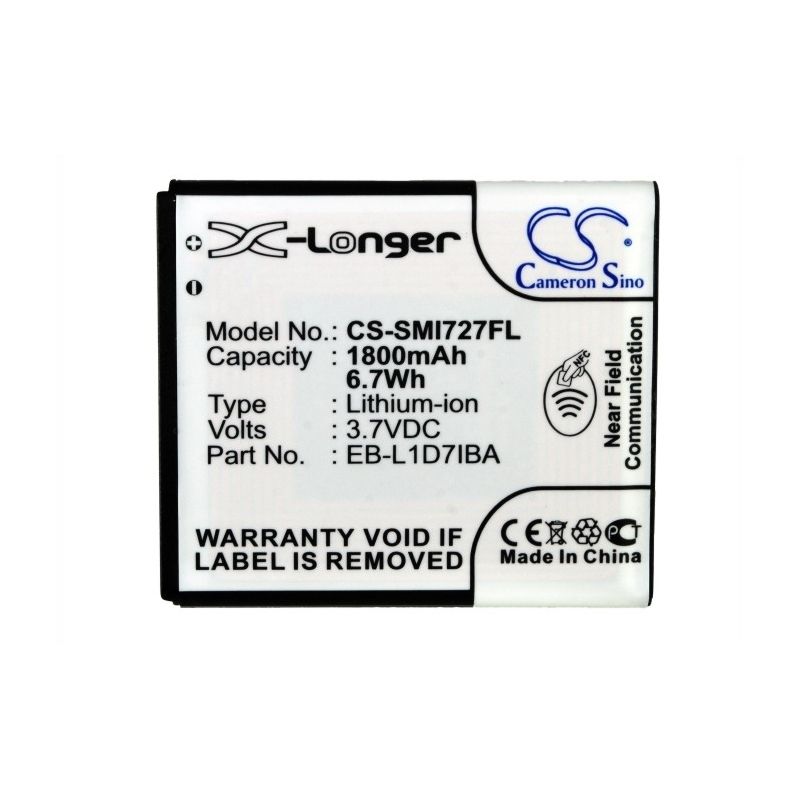 CS-SMI727FL Li-ion Battery Fits At&t, Galaxy S 2 Skyrocket 4g, Galaxy S Ii Skyrocket 4g, Galaxy S2 Skyrocket 4g 3.7v, 1800mah Mobile & SmartPhone Cameron Sino Technology Limited