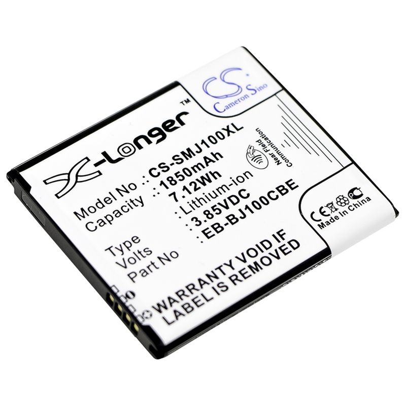 CS-SMJ100XL Li-ion Battery fits Samsung, galaxy j1, galaxy j1 4g, galaxy j1 duos 3.85V, 1850mAh Mobile & SmartPhone Cameron Sino Technology Limited