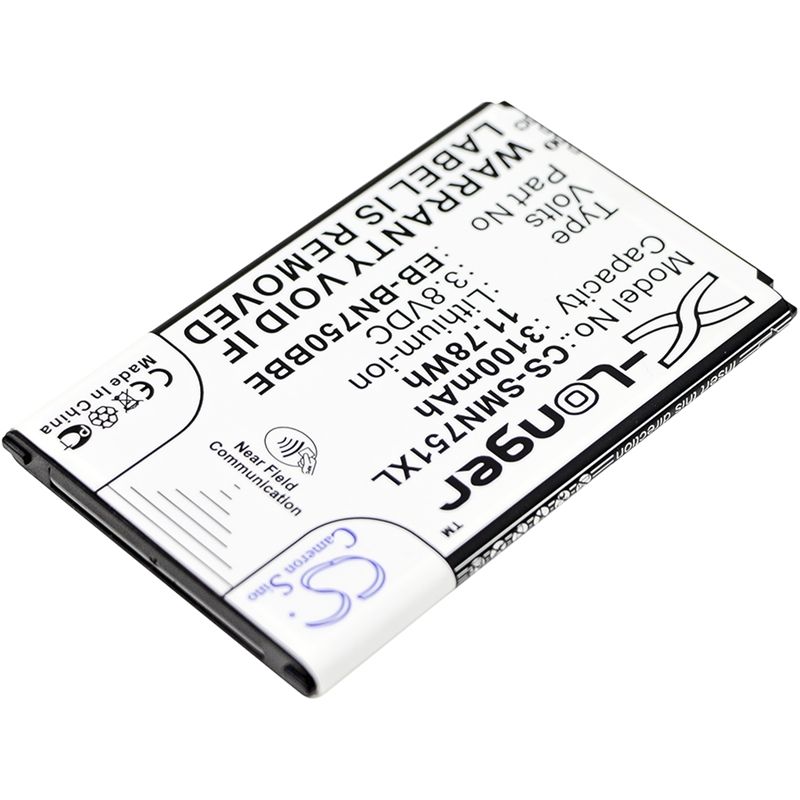 CS-SMN751XL Li-ion Battery Fits Samsung, Galaxy Note 3 Mini, Galaxy Note 3 Neo, Galaxy Note 3 Neo Duos 3.8v, 3100mah Mobile & SmartPhone Cameron Sino Technology Limited