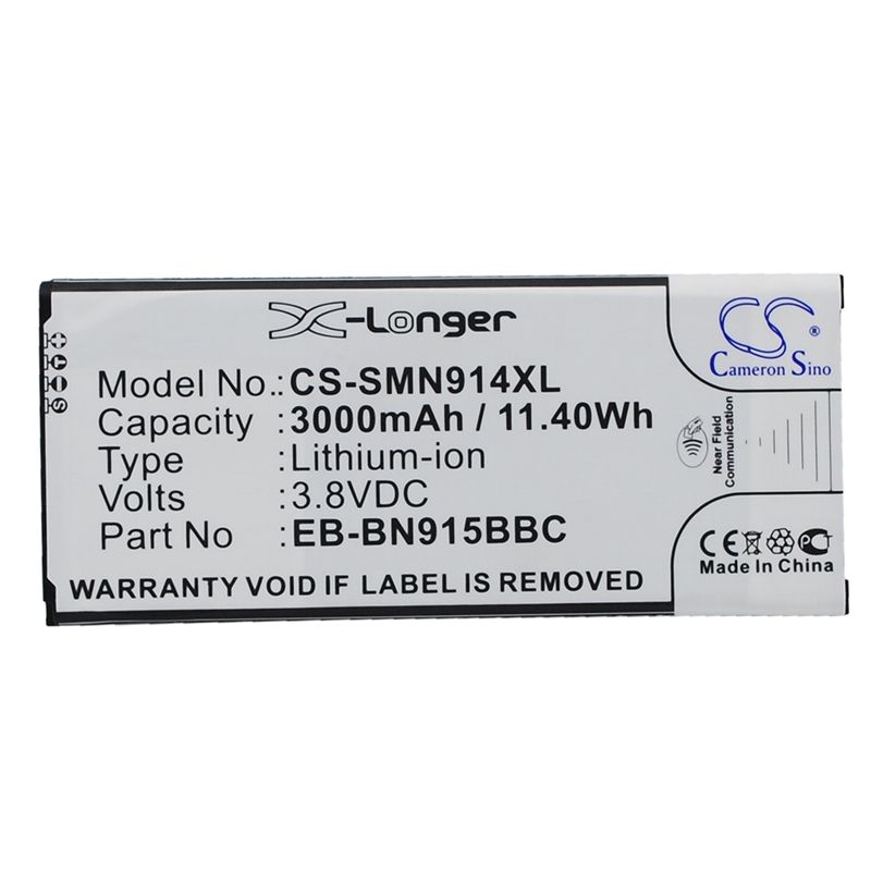 CS-SMN914XL Li-ion Battery fits Samsung, galaxy note edge, note edge 4g, sm-n915 3.8V, 3000mAh Mobile & SmartPhone Cameron Sino Technology Limited