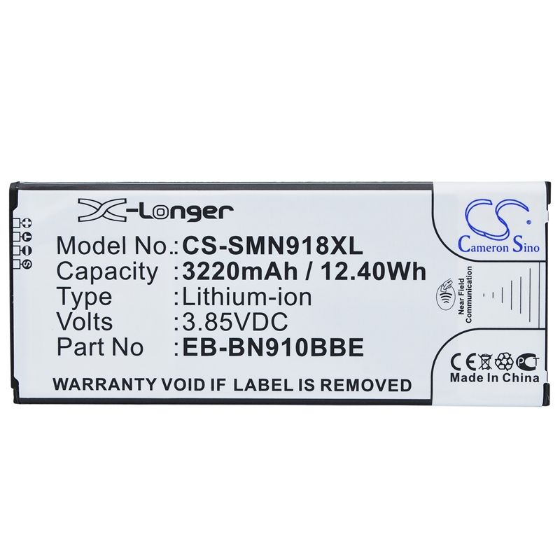 CS-SMN918XL Li-ion Battery Fits Samsung, Galaxy Note 4, Sm-n910a, Sm-n910c 3.85v, 3220mah Mobile & SmartPhone Cameron Sino Technology Limited