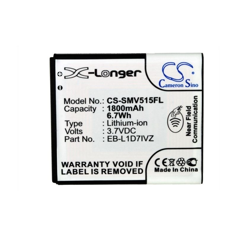 CS-SMV515FL Li-ion Battery fits Samsung, sch-i515, verizon, galaxy nexus 3.7V, 1800mAh Mobile & SmartPhone Cameron Sino Technology Limited
