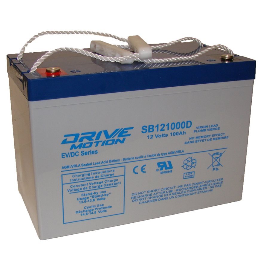 Deep Cycle VRLA Battery fits 12V-100 Ah (27) Sealed Lead Acid Batteries Drivemotion
