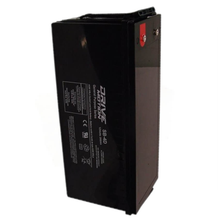 Drive Motion SB-4D AGM Battery fits 12V-200 Ah (4D) Sealed Lead Acid Batteries Drivemotion