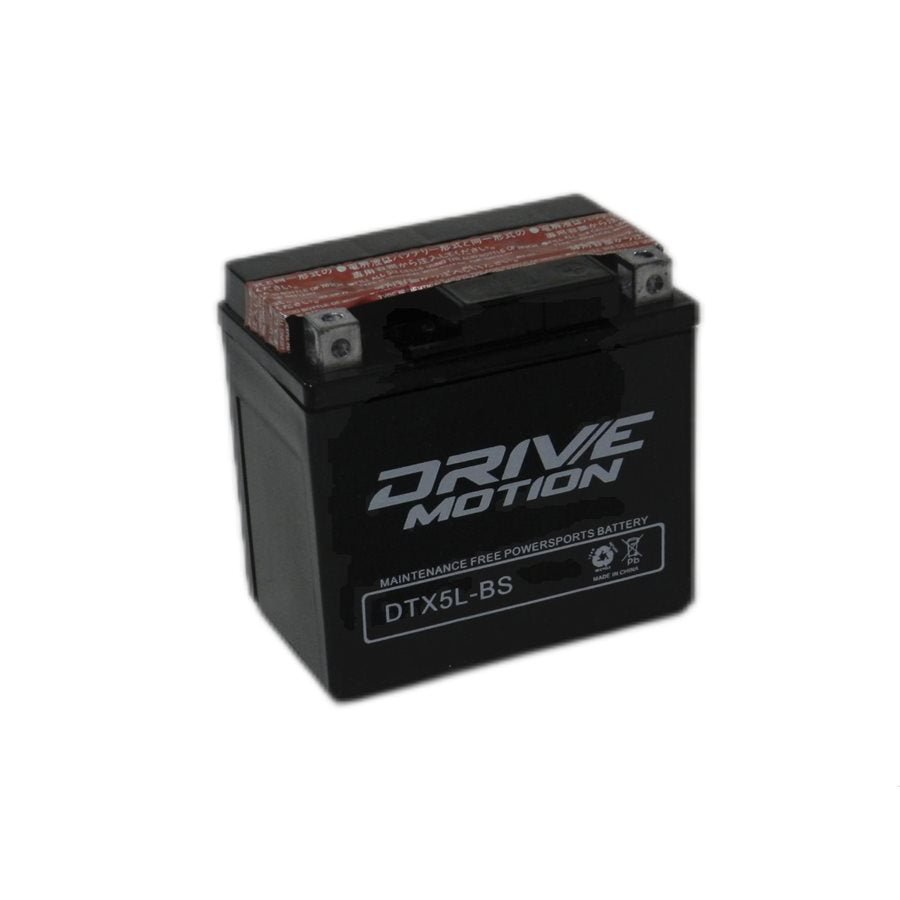 DriveMotion DTX5L-BS 12V-4Ah-105 cca Powersports Battery Powersports Batteries Drivemotion