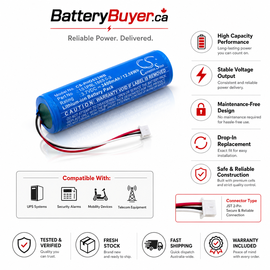 Li-ion, BabyPhone Battery fits Philips Avent Scd831, Avent Scd831/26, 3.7V, 3400mAh BabyPhone Cameron Sino Technology Limited
