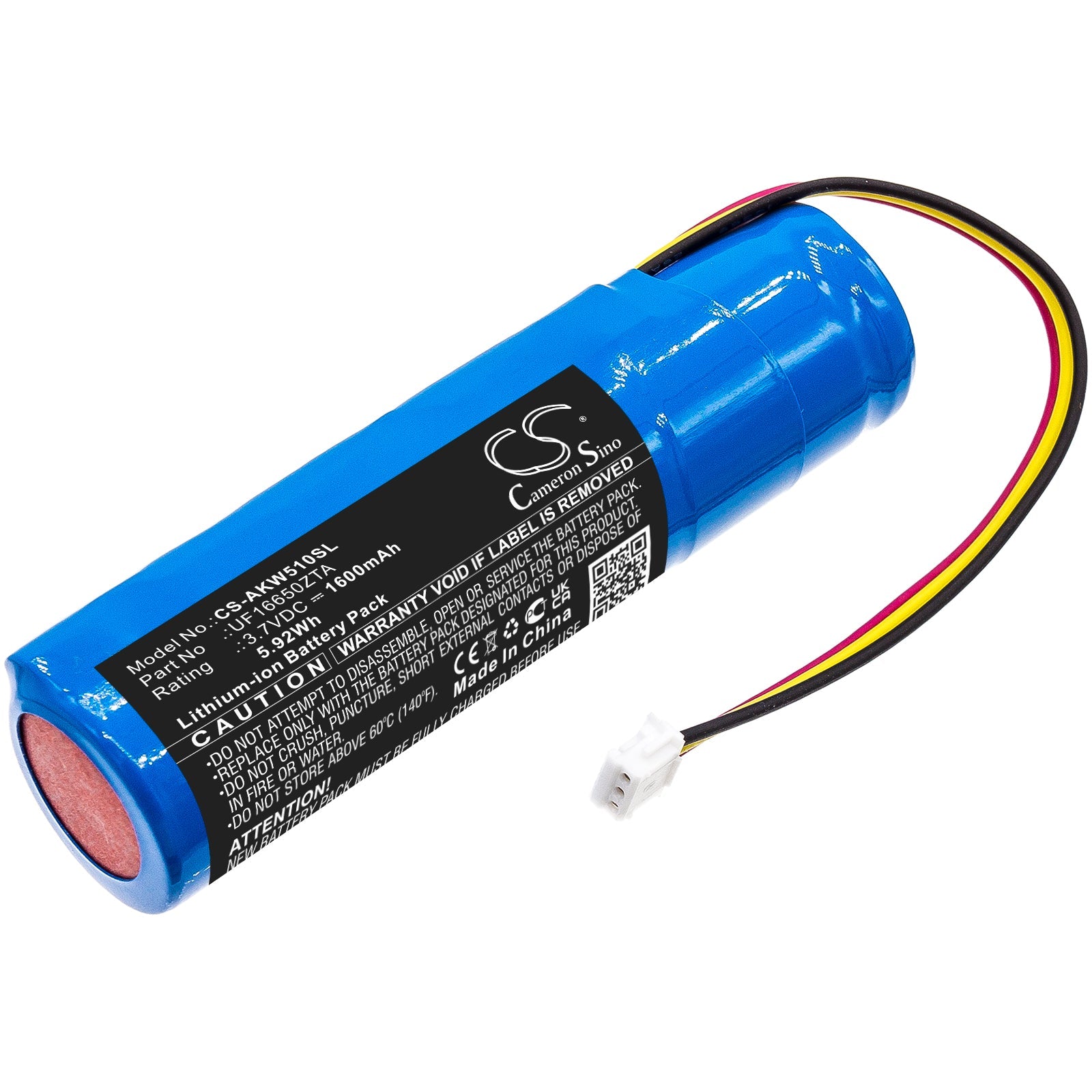 Li-ion, Amplifier Battery fits Akai 5000 Solo, Ewi 5000, 3.7V, 1600mAh Amplifier Cameron Sino Technology Limited