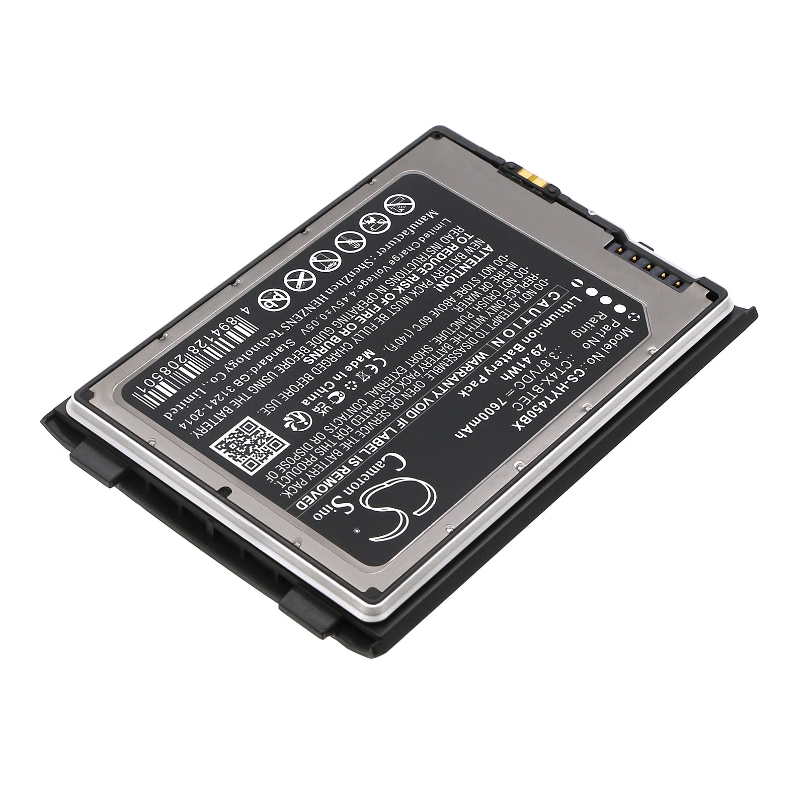 Li-ion, Barcode Scanner Battery fits Honeywell Ct45, Ct47, 3.87V, 7600mAh Barcode Scanner Cameron Sino Technology Limited