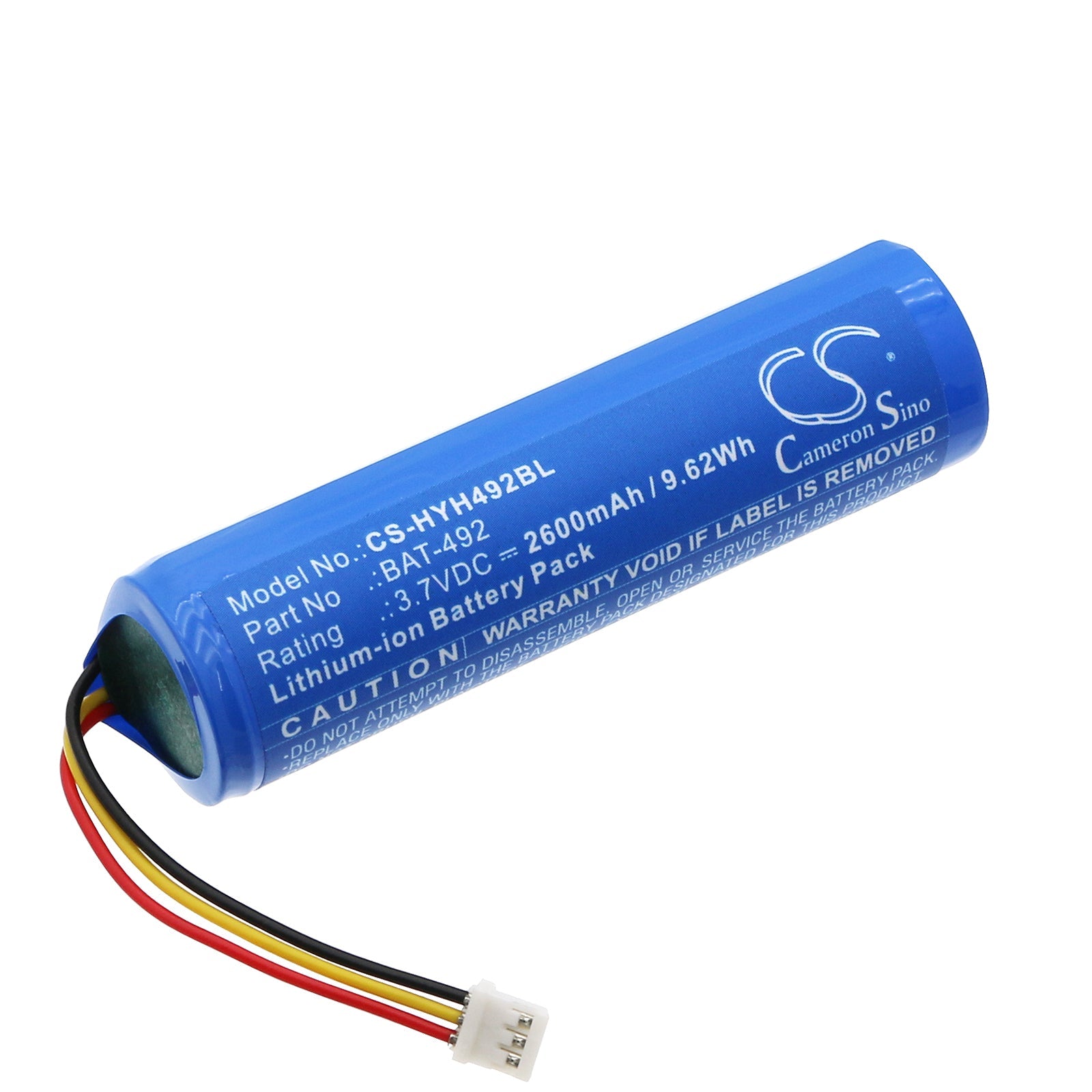 Li-ion, Barcode Scanner Battery fits Honeywell Hh492, 3.7V, 2600mAh Barcode Scanner Cameron Sino Technology Limited