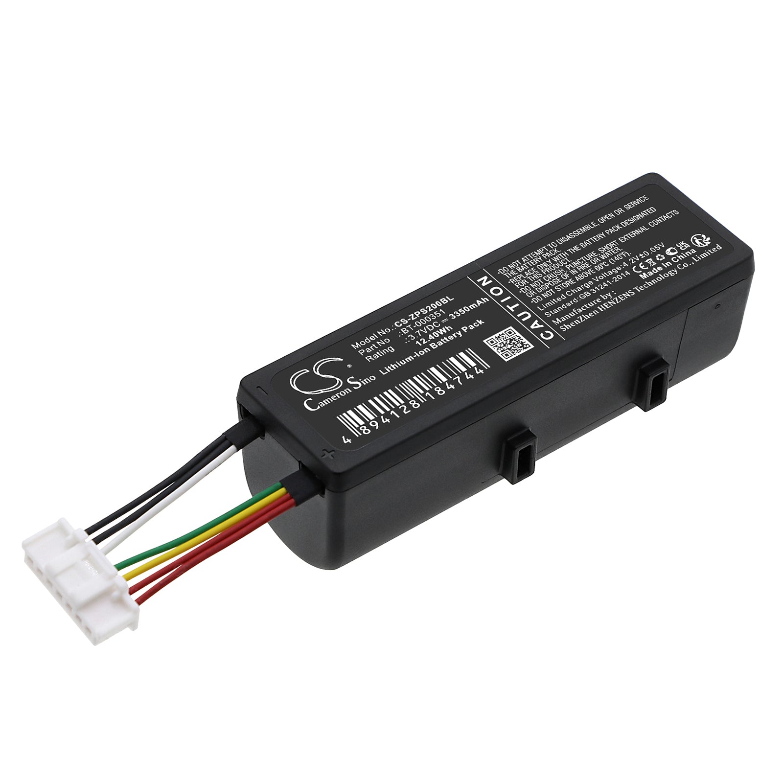 Li-ion, Barcode Scanner Battery fits Zebra Ps20, Ps20j, 3.7V, 3350mAh Barcode Scanner Cameron Sino Technology Limited