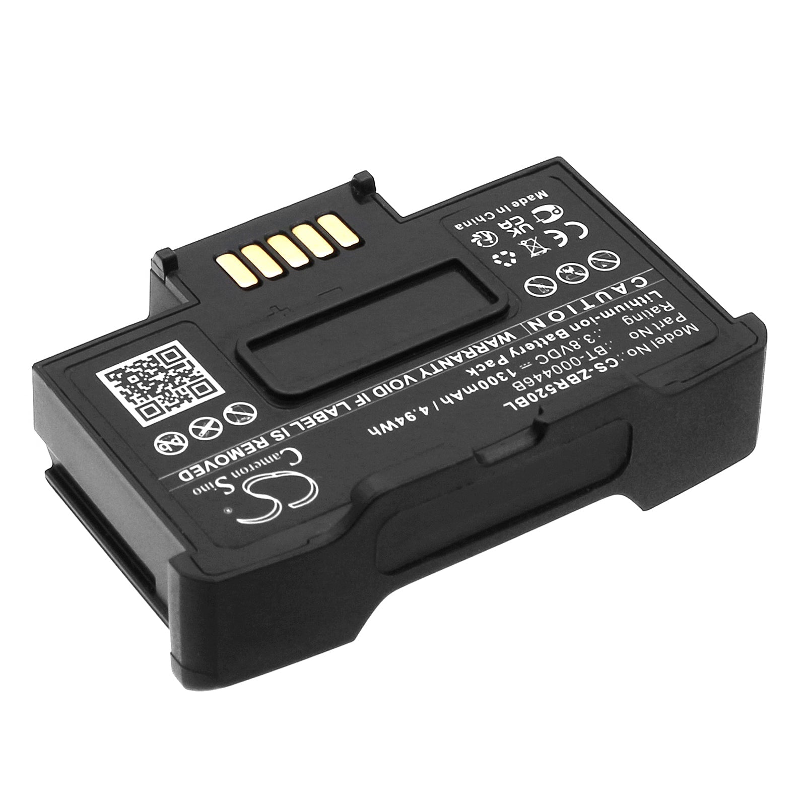 Li-ion, Barcode Scanner Battery fits Zebra Wr50, Ws50, 3.8V, 1300mAh Barcode Scanner Cameron Sino Technology Limited
