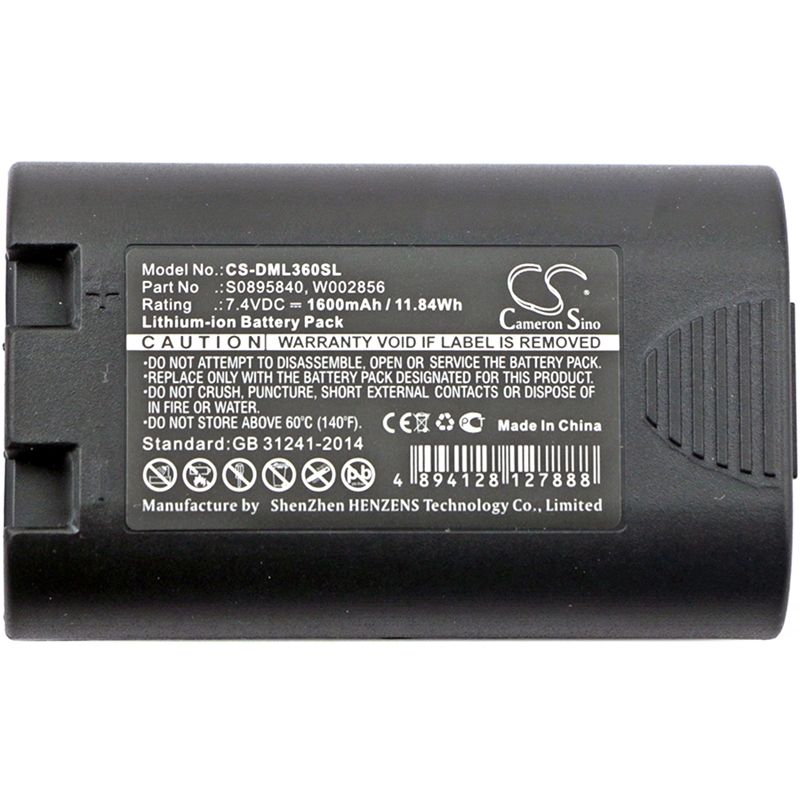 Li-ion Battery Fits 3m, Pl200, Dymo, Labelmanager 360d 7.4v, 1600mah Portable Printer Cameron Sino Technology Limited