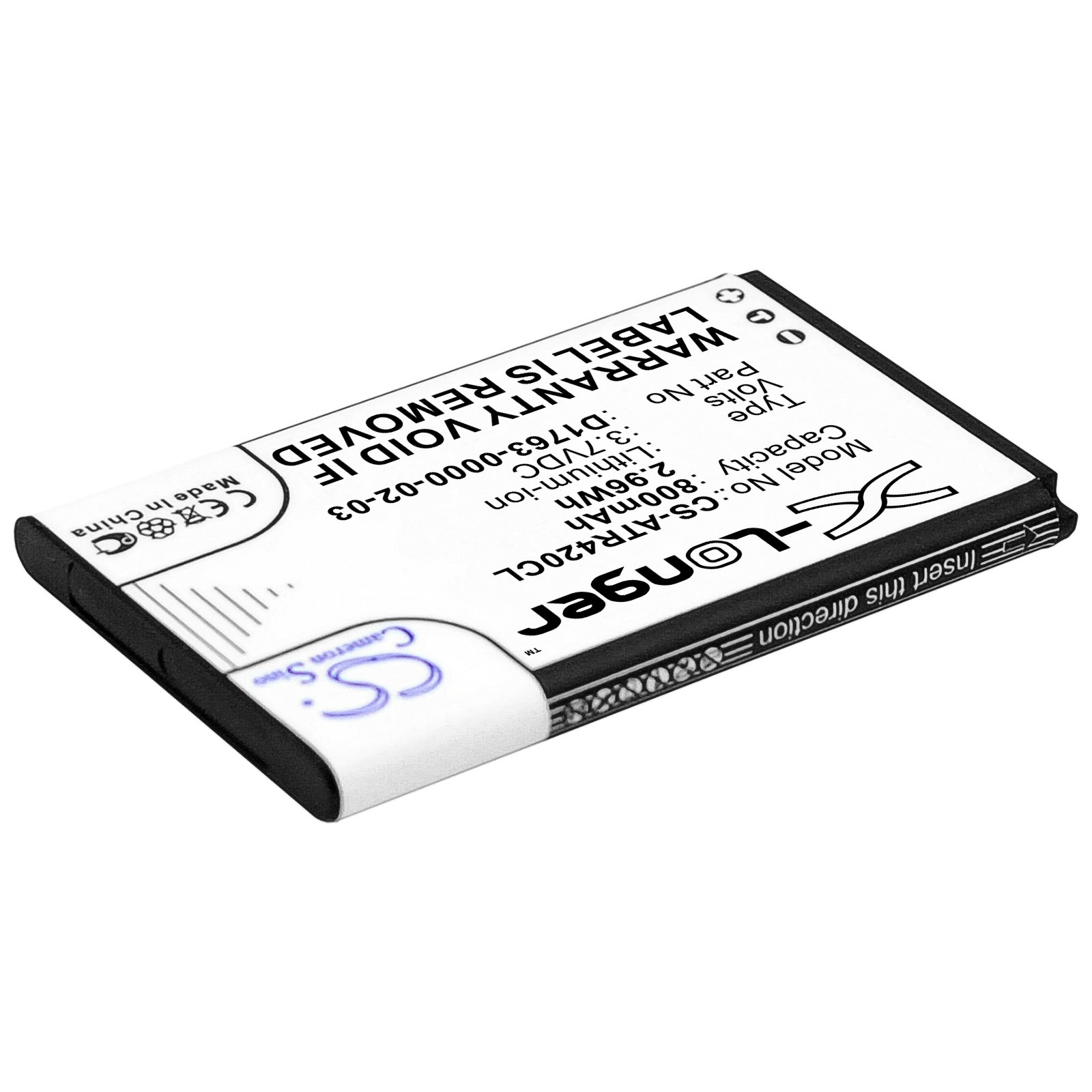 Li-ion Battery fits Aastra, 420d 3.7V, 800mAh Cordless Phone Cameron Sino Technology Limited
