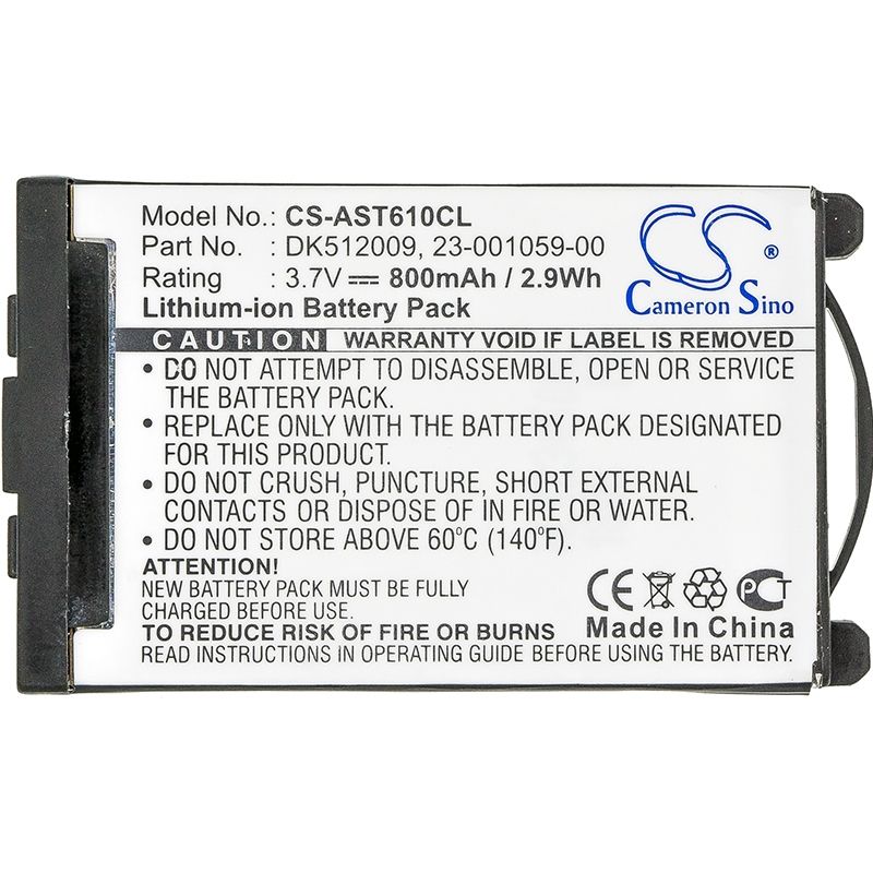Li-ion Battery fits Aastra, 600d, 610d, 612d 3.7V, 800mAh Cordless Phone Cameron Sino Technology Limited