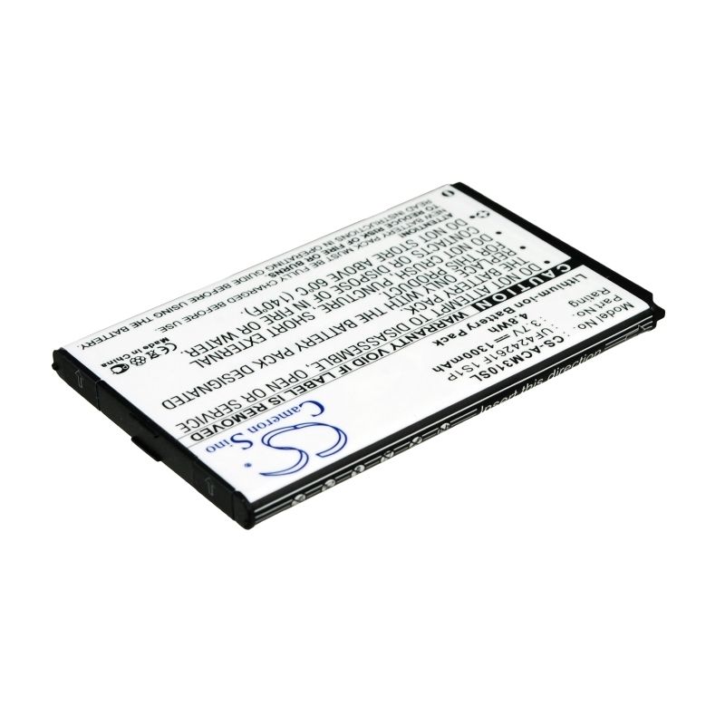 Li-ion Battery fits Acer, Allegro, M310, W4 3.7V, 1300mAh PDA & Pocket PC Cameron Sino Technology Limited