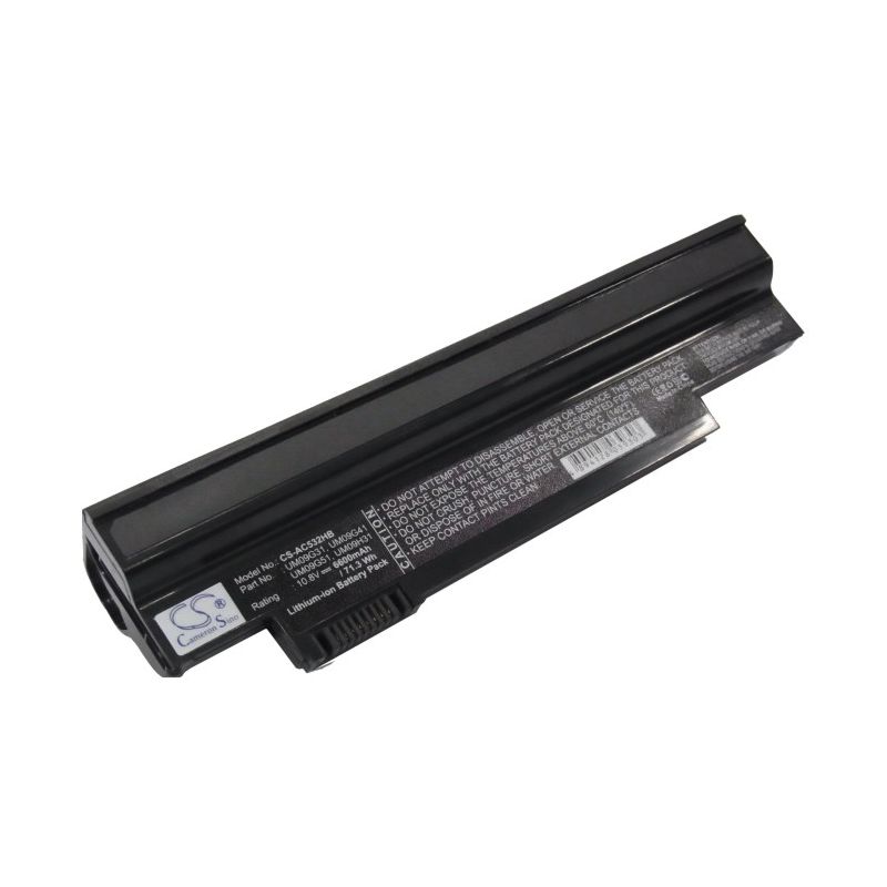 Li-ion Battery fits Acer, Ao532h-21b, Ao532h-21r, Ao532h-21s 10.8V, 6600mAh Notebook & Laptop Cameron Sino Technology Limited
