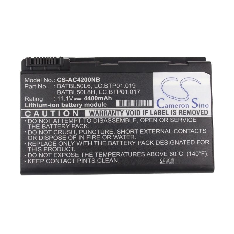 Li-ion Battery Fits Acer, Aspire 3100, Aspire 3103, Aspire 3104wlmib120 11.1v, 4400mah Notebook & Laptop Cameron Sino Technology Limited