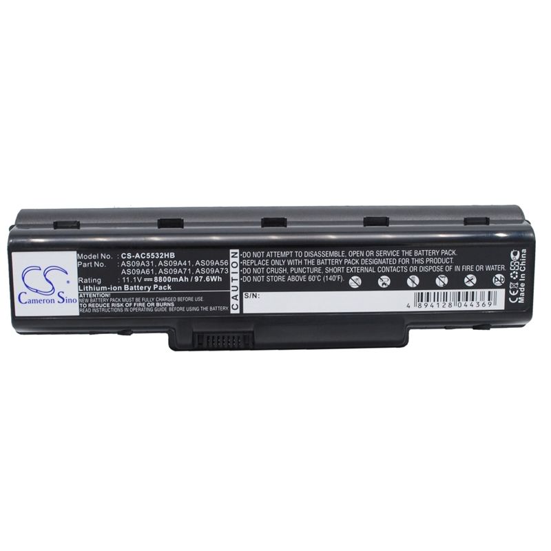 Li-ion Battery fits Acer, Aspire As5517-5661, Aspire 4732, Aspire 4732z 11.1V, 8800mAh Notebook & Laptop Cameron Sino Technology Limited