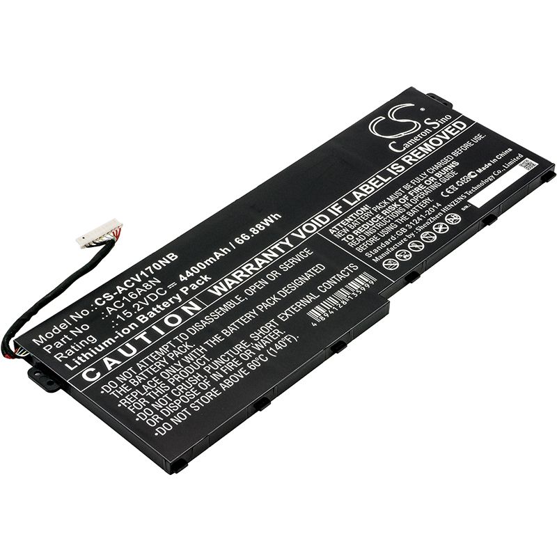 Li-ion Battery Fits Acer, Aspire V17 Nitro, Aspire V17 Nitro Be, Vn7-791g-792a 15.2v, 4400mah Notebook & Laptop Cameron Sino Technology Limited