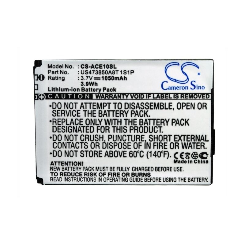 Li-ion Battery fits Acer, betouch e100, betouch e101, betouch e200 3.7V, 1050mAh Mobile & SmartPhone Cameron Sino Technology Limited (Suspended)