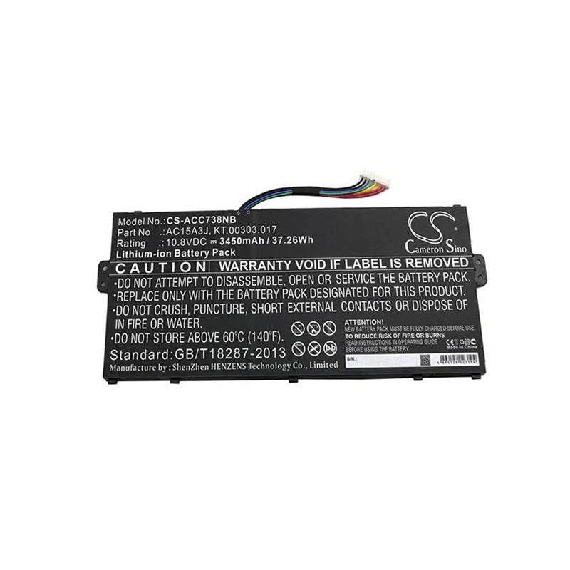 Li-ion Battery Fits Acer, Cb3-131, Cb5-132t, Chromebook 11 Cb3-131-c3sz 10.8v, 3450mah Notebook & Laptop Cameron Sino Technology Limited
