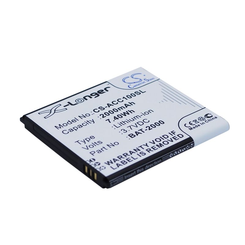 Li-ion Battery fits Acer, liquid c1 3.7V, 2000mAh Mobile & SmartPhone Cameron Sino Technology Limited