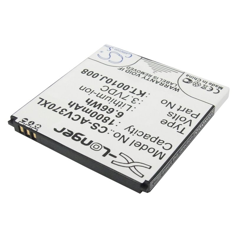 Li-ion Battery fits Acer, liquid e2, liquid e2 dou, v370 3.7V, 1800mAh Mobile & SmartPhone Cameron Sino Technology Limited