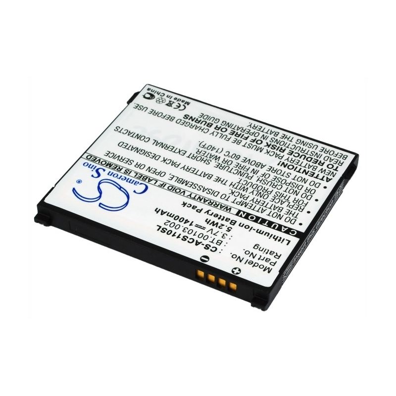 Li-ion Battery fits Acer, liquid s110, neotouch s110, s110 3.7V, 1400mAh Mobile & SmartPhone Cameron Sino Technology Limited