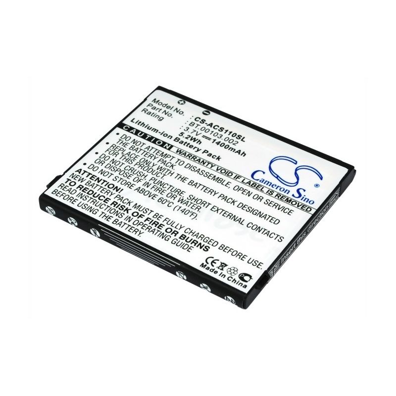 Li-ion Battery fits Acer, liquid s110, neotouch s110, s110 3.7V, 1400mAh Mobile & SmartPhone Cameron Sino Technology Limited