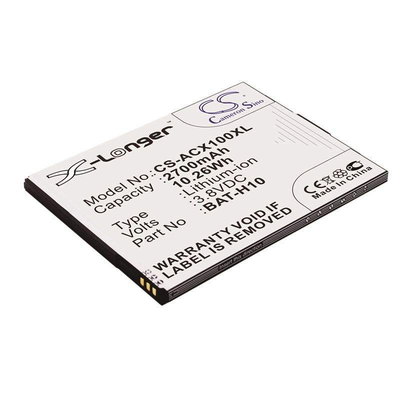 Li-ion Battery fits Acer, liquid x1, s53 3.8V, 2700mAh Mobile & SmartPhone Cameron Sino Technology Limited