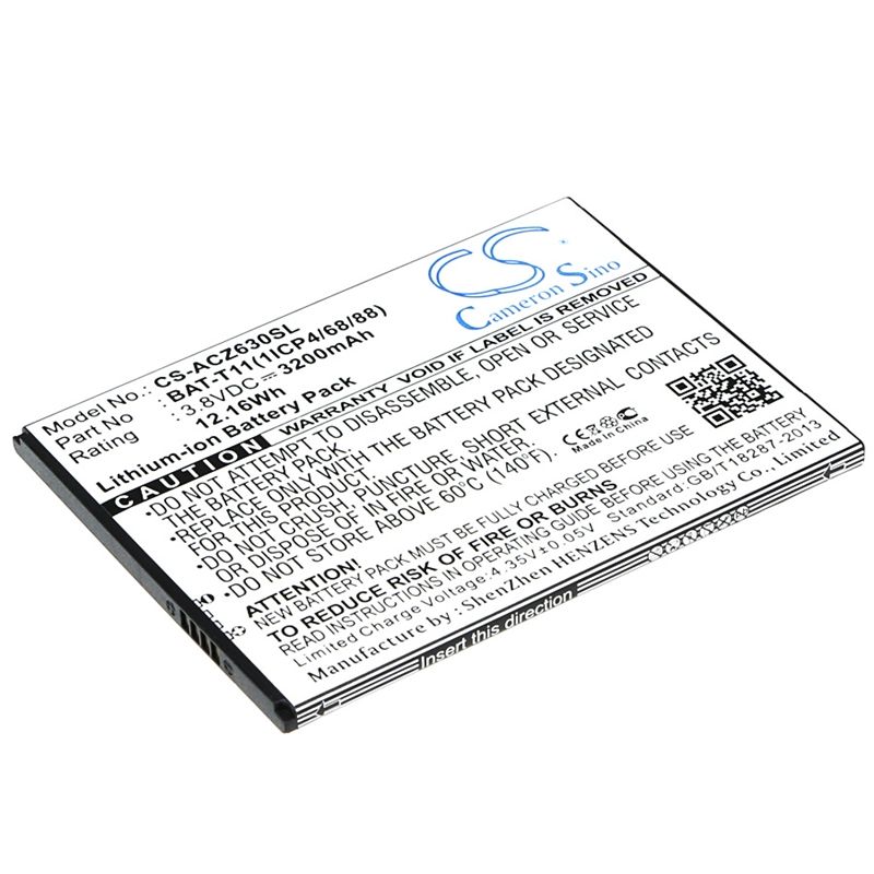 Li-ion Battery Fits Acer, Liquid Z630, Liquid Z630s, T04 3.8v, 3200mah Mobile & SmartPhone Cameron Sino Technology Limited