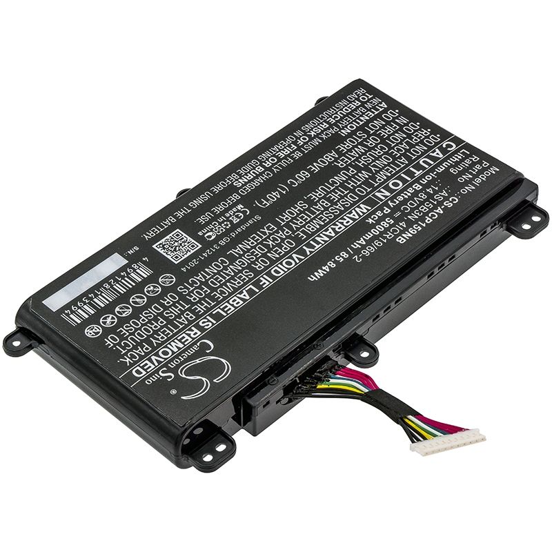 Li-ion Battery fits Acer, Predator 15 G9-591, Predator 15 G9-591-70f6, Predator 15 G9-591-713c 14.8V, 5800mAh Notebook & Laptop Cameron Sino Technology Limited
