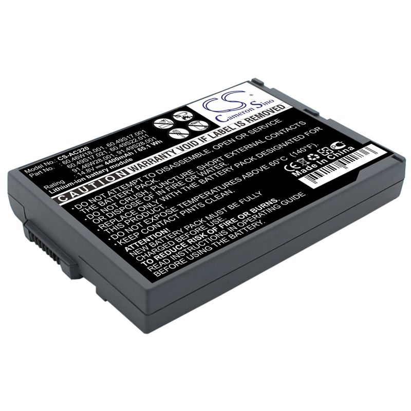 Li-ion Battery Fits Acer, Travelmate 220, Travelmate 222, Travelmate 222x 14.8v, 4400mah Computer Cameron Sino Technology Limited (Suspended)