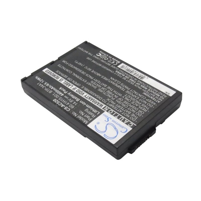 Li-ion Battery fits Acer, Travelmate 520, Travelmate 520it, Travelmate 521 14.8V, 4400mAh Computer Cameron Sino Technology Limited