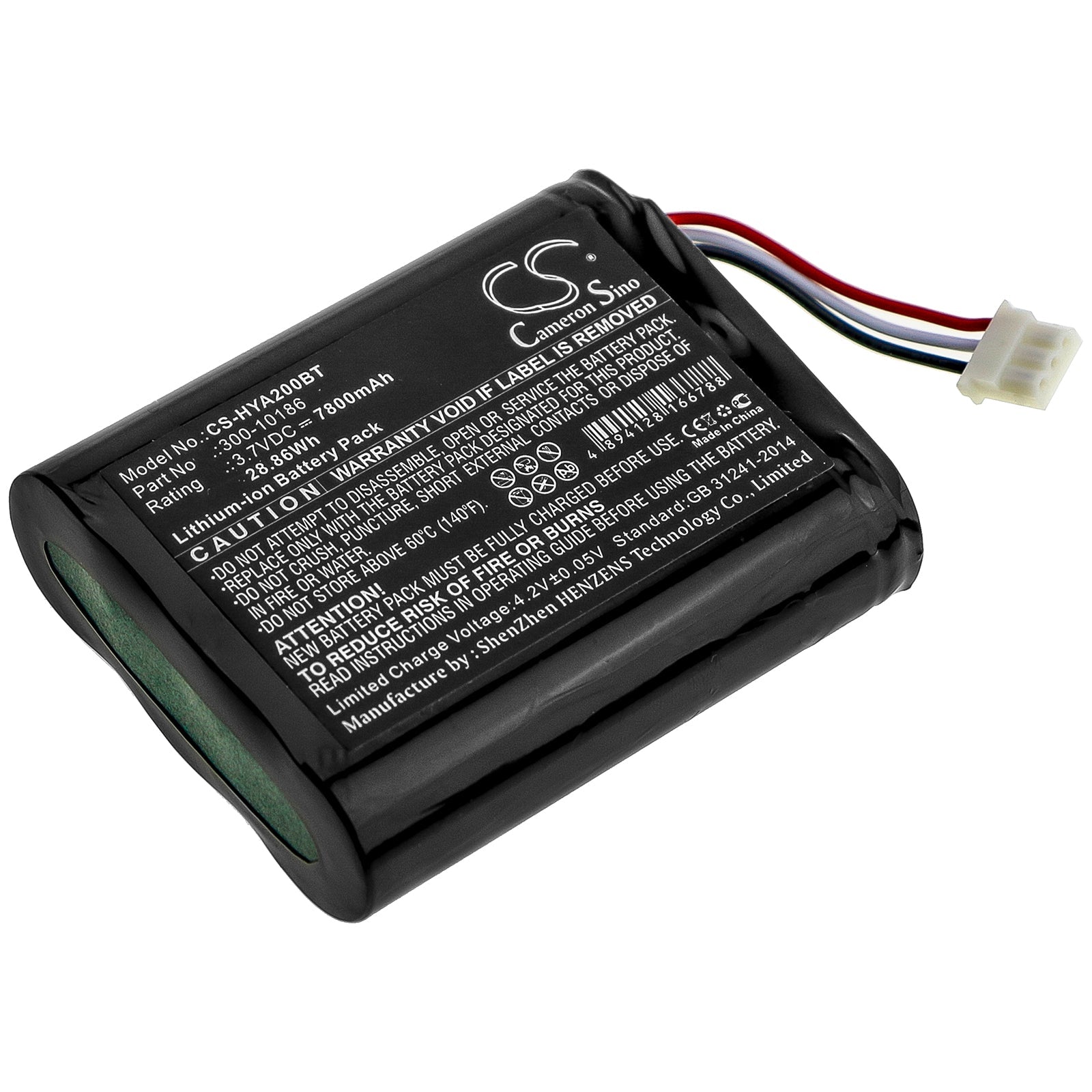 Li-ion Battery fits Adt, Command Smart Security Panel, Honeywell, Ai05-2 3.7V, 7800mAh Alarm System Cameron Sino Technology Limited