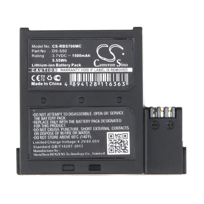 Li-ion Battery Fits Aee, D33, Magicam D33, Magicam S50 3.7v, 1500mah Camera Cameron Sino Technology Limited