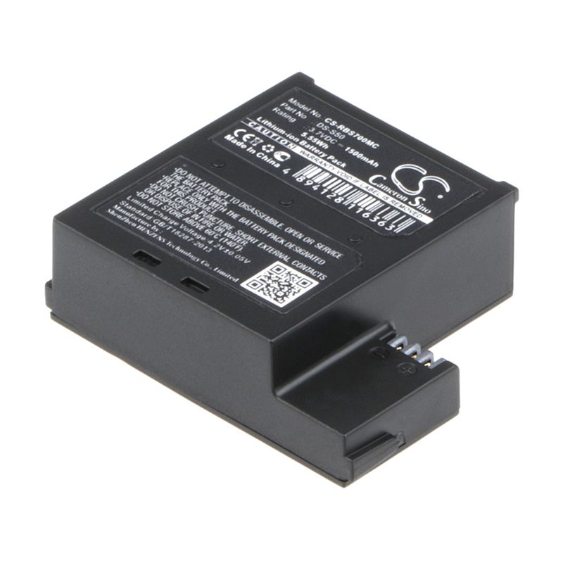 Li-ion Battery Fits Aee, D33, Magicam D33, Magicam S50 3.7v, 1500mah Camera Cameron Sino Technology Limited
