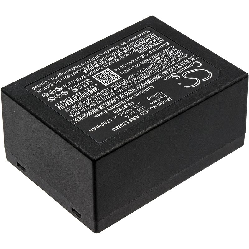 Li-ion Battery fits Ahram Biosystems, Uf12-a, Ahram Biosystems 11.1V, 1700mAh Medical Cameron Sino Technology Limited