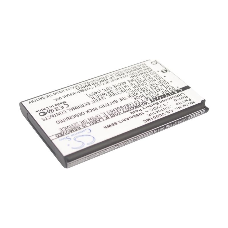 Li-ion Battery fits Aiptek, Mini Pocketdv 8900, Mini Pocketdv M1, Pocketdv C600 Pro 3.7V, 1050mAh Camera Cameron Sino Technology Limited