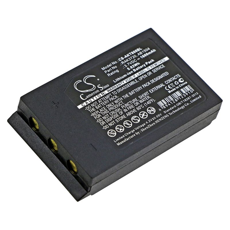 Li-ion Battery fits Akerstroms, Aq80 Transmitters, Era 100j Transmitters, Era 150j Transmitters 3.7V, 1600mAh Crane Remote Control Cameron Sino Technology Limited